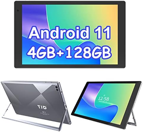 TJD Tablette Android 11 10,1 pouces avec support, 4 Go de RAM 128 Go de ROM 512 Go extensible, processeur Quad-Core, tablette Google GMS, charge rapide 6000 mAh, double caméra 8 MP, 2,4 G/5 G WiFi6, écran tactile IPS HD
 Fiche Technique et Prix au Maroc