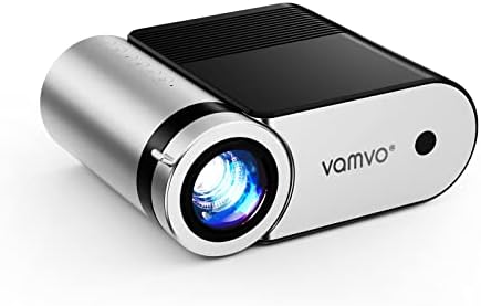 Vamvo Projector, Mini Projecteur Portable Full HD 1080P, Mini Videoprojecteur Multimédia Home Cinéma, Retroprojecteur Compatible avec Smartphone,TV Stick, PS4, HDMI,USBAvis, Fiche Technique et Prix au Maroc