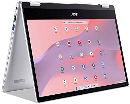Ordinateur portable convertible Acer Chromebook Spin 314 |  Intel Pentium Argent N6000 |  Écran tactile 14" HD Corning Gorilla Glass | 4 Go LPDDR4X | 128 Go eMMC | Intel Wi-Fi 6 AX201 | Chrome OS | CP314-1H-P9G7
 Fiche Technique et Prix au Maroc