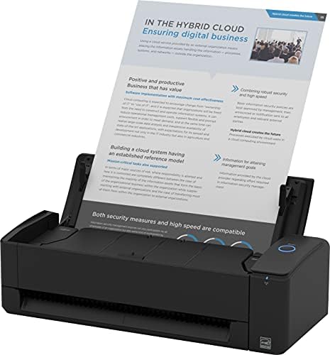 ScanSnap iX1300 Compact Wireless or USB Double-Sided Color Document, Photo & Receipt Scanner with Auto Document Feeder and Manual Feeder for Mac or PC, Black Fiche Technique et Prix au Maroc