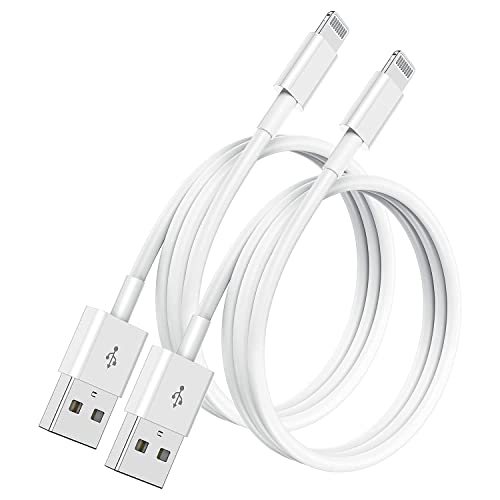 [2 Pack] 1m Câble Chargeur iPhone certifiés MFi Apple, Cordon de câble Apple Lightning vers USB 2 mètres pour iPhone 12/11/11Pro/11Max/ X/XS/XR/XS Max/8/7/6/ 5S/iPad Fiche Technique et Prix au Maroc