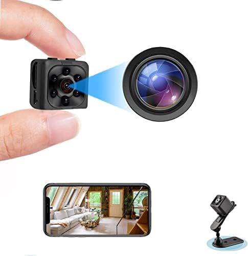 Cablelera Mini Camera Espion sans Fil HD 1080P Spy Caméra de Surveillance WiFi avec Vision Nocturne et Detecteur, Caméra Video Surveillance de Sécurité Bébé sans Fil Hidden Caméra Interieur/Exterieur Fiche Technique et Prix au Maroc