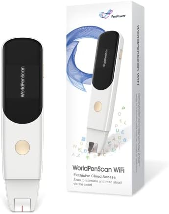 WorldPenScan Wi-FI | Stylo Scanner OCR sans Fil pour Saisie de données et Traduction | Stylo de Lecture pour dyslexie | Mode Lecture | Compatible Windows, Mac, Chromebook, iOS et Android Fiche Technique et Prix au Maroc