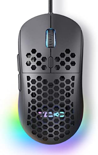 Souris Gamer,Souris Gaming PC avec capteur Optique 12800 DPI Gaming Mouse, 6 Boutons programmables, RGB Personnalisable, Ergonomique Filaire Souris Filaire Ordinateur - NoirAvis,  Fiche Technique et Prix au Maroc