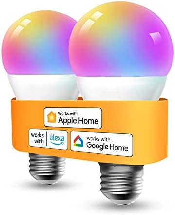 Refoss Ampoule WiFi Connectée,E27 LED Compatible avec Apple HomeKit,Alexa/Google Home,810LM,9W 2700K-6500K, RGBWW Dimmable (Équivalent 60W) avec Commande Vocale,Contrôle à Distance RSL120HKKITEU Avis, Fiche Technique et Prix au Maroc