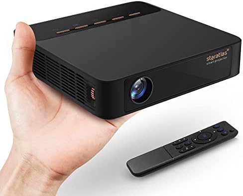 staratlas projecteur LCoS Portable Mini projecteur (150 lumens,Batterie intégrée, HDMI, Micro USB, USB, connectivité WLAN, Bluetooth, Haut-parleurs 2 Watts)Avis, Fiche Technique et Prix au Maroc