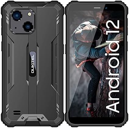 OUKITEL Telephone Portable Incassable WP20 2022,5.93' HD+, 4Go + 32Go/1To, Android 12 Caméra 20MP, Batterie 6300mAh Smartphone Antichoc Étanche IP68/69K, 4G Dual SIM/Face ID/GPS, Gris Fiche Technique et Prix au Maroc