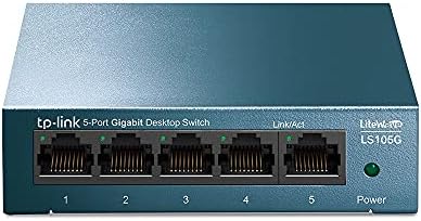 TP-Link Switch Ethernet (LS105G) Gigabit 5 ports RJ45 metallique 10/100/1000 Mbps, Idéal pour étendre le réseau câblé pour les PME et les bureaux à domicile Avis, Fiche Technique et Prix au Maroc