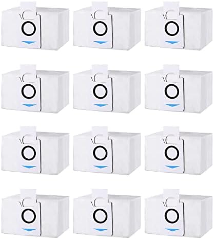 Lot de 12 Sacs d'aspirateur Accessoires pour Ecovacs Deebot X1 Omni / X1 e Omni Aspirateur, Sac À Poussière Pièces de Rechange, 3.2L Grande Capacité Sac Aspirateur pour DEEBOT Fiche Technique et Prix au Maroc