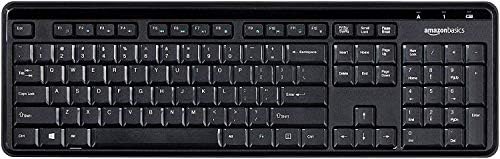 Amazon Basics Clavier sans fil 2,4 GHz silencieux et compact US Layout (QWERTY), noir
 Fiche Technique et Prix au Maroc