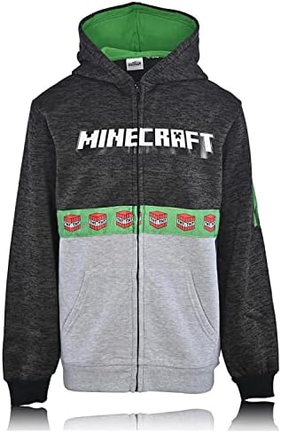 Sweat à capuche de jeu vidéo Minecraft Boys - Visage Creeper noir et vert - Sweat-shirt officiel
Avis, Fiche Technique et Prix au Maroc