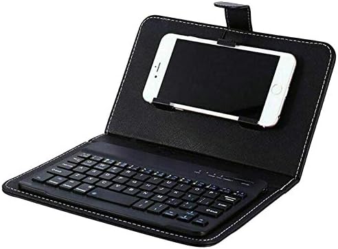 Reuvv Mini sans Fil Bluetooth Clavier Portable Clavier avec Etui Cuir pour Smartphone Compatible avec Tout iOS, Mac, IPAD, IPHONE, Smart TV Samsung Tablettes Téléphones Windows - Noir Fiche Technique et Prix au Maroc