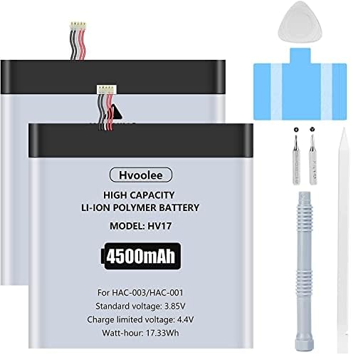 Batterie de rechange HAC-003 4500 mAh pour [2017] Nintendo Switch Console Handheld HAC-001 pour console de jeu Batterie haute capacité avec kit d'outils de réparation Fiche Technique et Prix au Maroc