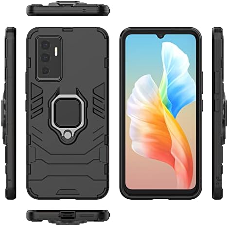 Case Tablet PC Compatible avec la Coque de téléphone Vivo S10e 5G, étui Fin avec béquille PC et Coque en TPU avec Support. Tablet Couverture arrière (Color : Svart) Fiche Technique et Prix au Maroc