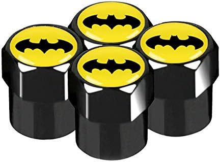Appiu Automotive 4Pcs Batman Logo de Cache Anti-poussière de Couvercle de soupape de Roue de Pneu de Voiture for Pneus Auto et Moto Accessoires Fiche Technique et Prix au Maroc