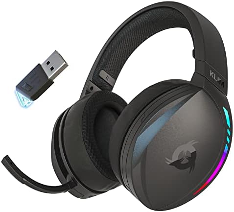 KLIM Panther Casque Gamer sans Fil pour PS4 PS5 Switch PC Smart TV - Faible Latence - Casque Gaming Bluetooth Son 3D Surround - RGB - Batterie de 35h - Mousse mémoire de Forme - Casque PS5 - Nouveau Avis, Fiche Technique et Prix au Maroc
