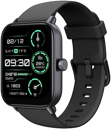 TOOBUR Montre Connectée Homme/Femme avec Alexa et Podometre, 1,8" Smartwatch avec 100 Sports, Repondre Appel et cardiofrequencemetre, Étanche IP68 pour Natation, Compatible avec iPhone et Android Fiche Technique et Prix au Maroc