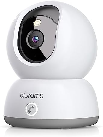 blurams Caméra Surveillance WiFi Intérieur 2K,Camera Bébé 360°, Caméra Interieur pour Bébé/Animaux, Vision Nocturne,Appel en Une Touche,Audio Bidirectionnel,Compatible Alexa et Google Assistant Fiche Technique et Prix au Maroc