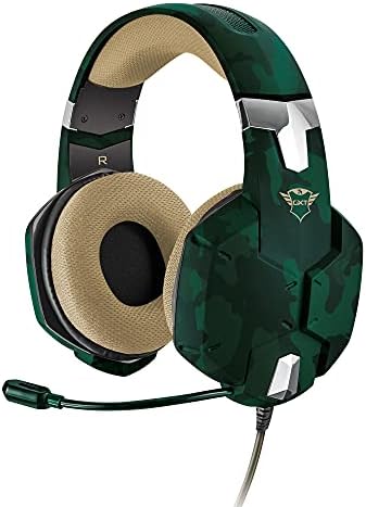 Trust Gaming Casque Gamer GXT 322C Carus Casque Micro pour Consoles et PC, Filaire, Jack 3.5mm, Câble 1m, Microphone Flexible pour PS4, PS5, Xbox Series X, Xbox One, Nintendo Switch - Camo Jungle Avis, Fiche Technique et Prix au Maroc