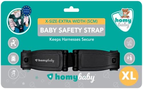 HOMYBABY® Chest Clip sécurité bébé - Sangle ceinture de sécurité voiture - Empêche l’enfant de sortir les bras du harnais - Boucle de protection pour siège auto enfant - Pince harnais enfant (XL) Fiche Technique et Prix au Maroc