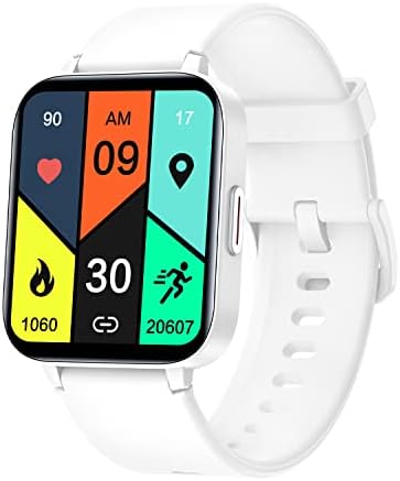 Montre Connectée Femme Homme Podometre Smartwatch Sport Frequence Cradiaque Saturation Oxygène Smart Watch 1,69 Pouces Notification Appel SMS Message Cycle Menstruel Suivi Sommeil Chronometre Blanc Fiche Technique et Prix au Maroc