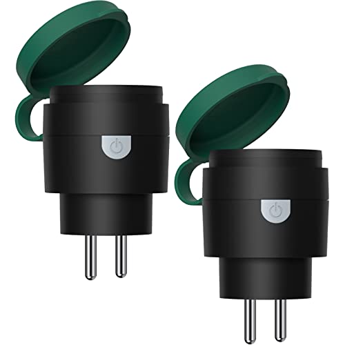 SURNICE Prise Connectée WiFi 10A, Prise Intelligente étanche Compatible avec Alexa & Google Home, Fonction Minuterie, Étanche pour IP44 Extérieur, 2 pack Avis, Fiche Technique et Prix au Maroc