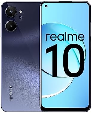 realme Smartphone 10 Noir 8 GB RAM Octa Core MediaTek Helio G99 6,4" 256 GB Fiche Technique et Prix au Maroc