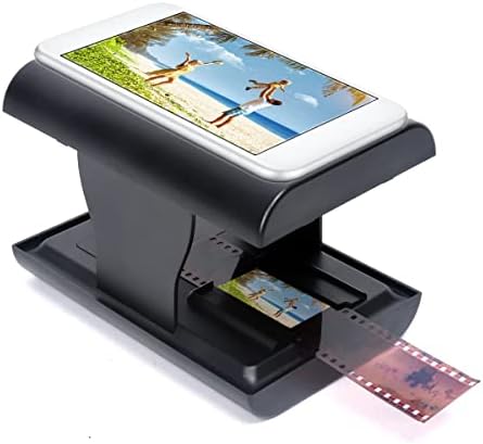 Scanner de Film Mobile, Scanner de Film Amusant Portable Prenant en Charge le Film Positif Couleur 35/135 Mm, avec Rétroéclairage LED, Scanner de Film Pliable pour Smartphone pour Android 5.0 pour OS8 Fiche Technique et Prix au Maroc