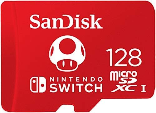 SanDisk Carte microSDXC UHS-I pour Nintendo Switch 128 Go - Produit sous licence Nintendo, jusqu'à 100 MB/s UHS-I Class 10 U3 Avis, Fiche Technique et Prix au Maroc