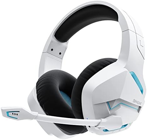 BINNUNE Casque PS5, Casque Gaming sans Fil avec Bluetooth USB Micro Anti-Bruit, Casque Gaming pour Playstation 5 PS4 PS5 PC, 48 Heures d'Autonomie, Blanc Avis, Fiche Technique et Prix au Maroc