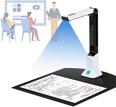 Scanner Livre Pliable Pour Les Documents, Scanner à Plat Avec Appareil Photo Hd 8mp Vitesses De Numérisation Rapides Fonction Ocr Pour Bureau à Domicile Enseignement En Ligne Fiche Technique et Prix au Maroc
