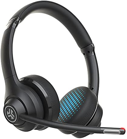 JLab Go Work Casque Bluetooth sans Fil avec Micro - +45h d'Autonomie, Casque Audio Bluetooth avec Connexion Multipoint pour PC, Ordinateurs, Portables - Casque PC avec ou sans Fil pour Télétravail Avis, Fiche Technique et Prix au Maroc