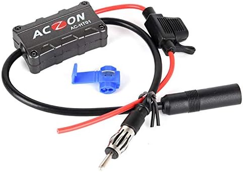 Universal Auto Car FM AM Radio Signal Stereo Antenna Signal FM Amplifier Pop Stopper Windshield Mount Booster Power Capacitor Fiche Technique et Prix au Maroc