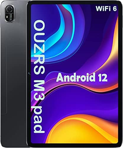 OUZRS 2022 New Android 12 Tablet 10 inch 4+64GB, 1TB Expand WiFi 6, M3 MAXPro 8 Core 2.0 Ghz 12nm Super CPU Tablets, QC3.0 Fast Charge,2.4G/5G Dual Wi-FI,Bluetooth,GPS,GMS Certifié,5+8MP Fiche Technique et Prix au Maroc