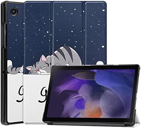 Coque pour Samsung Galaxy Tab S9 Ultra Étui Cuir PU Housse de Protection à Trois Volets Flip Cover avec Fonction Veille/Réveil Automatique et Support pour Samsung Galaxy Tab S9 Ultra,Un chat paresseux Fiche Technique et Prix au Maroc