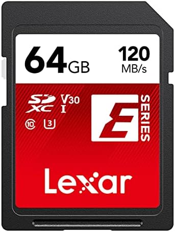 Lexar Carte SD 64 Go, Carte Mémoire Flash SDXC UHS-I, Jusqu'à 120 Mo/s en Lecture, U3, V30, C10, Full-HD et 4K UHD (LSDESXX064G-BNNNG) Fiche Technique et Prix au Maroc