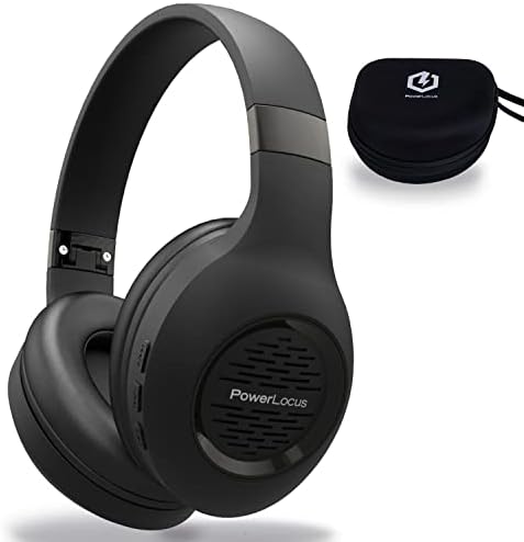 PowerLocus Casque Bluetooth sans-Fil, Casque Audio avec Microphone Intégré, Basses fréquences Stéréo Hi-FI, Confortable Cache-Oreilles pour Les Cours en Ligne, Téléphones Portables, Tablettes, PC,TV Avis, Fiche Technique et Prix au Maroc