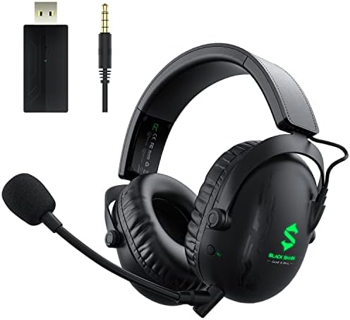 Black Shark Casque Gaming sans Fil pour PC, PS4, PS5, Casque Bluetooth Gaming avec Latence Ultra Faible sans Fil 2,4 GHz, Micro Cardioïde Ultra Clair, Autonomie de 60 Heures, Casque Gamer 3,5 mm Avis, Fiche Technique et Prix au Maroc