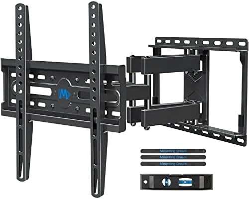 Montage Dream TV Support mural pour téléviseur 32-65 pouces, support TV avec pivot et inclinaison, support TV à mouvement complet avec double bras articulés, convient aux goujons 16 pouces, Max VESA 400X400 mm, 99lbs, MD2380
Avis, Fiche Technique et Prix au Maroc