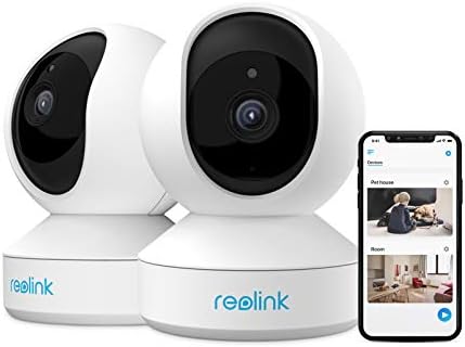 Reolink 3MP Caméra Surveillance Wifi Interieur, Caméra WiFi 2,4 GHz, Caméra Bébé Sécurité Pan et Tilt, Vision Nocturne, Audio a 2 Vie, Visualisation à Distance, Cloud Gratuit 7 Jours, E1 (Paquet de 2) Fiche Technique et Prix au Maroc