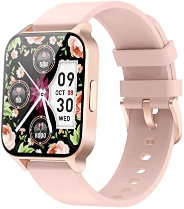 Montre Connectée Femme Smartwatch Sport Tactile Podometre Cardiofrequencemetre Oxymetre Montre Intelligente Android iOS SMS Appel Notification Etanche Chronometre pour Running Calories Dépensées Rose Fiche Technique et Prix au Maroc