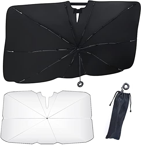 Pare Soleil Voiture Pare Brise Avant Parapluie, Pliable, Bloque la Chaleur du Soleil et Les UV Convient à la Plupart des Camionnettes SUV MPV Fiche Technique et Prix au Maroc