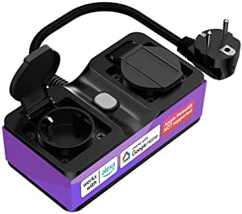 Prise Connectée Extérieure (Type F), Refoss Prise Intelligente WiFi Compatible avec Alexa et Google Home, Prise Étanche IP44 avec Commande Vocale, Contrôle à Distance et Fonction de Temps Avis, Fiche Technique et Prix au Maroc