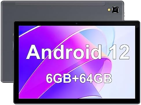 Tablette 10 pouces, tablette Android 12, 6 Go de RAM 64 Go de ROM, 512 Go d'extension de tablette Android avec double caméra, WiFi 5G, Bluetooth, écran tactile HD, certifié Google GMS
 Fiche Technique et Prix au Maroc