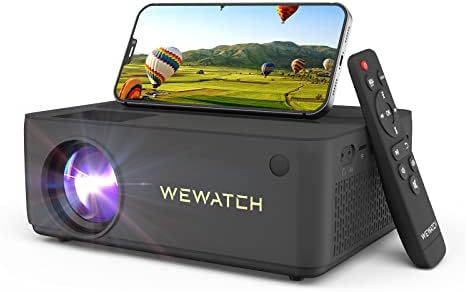 Mini Vidéoprojecteur, WEWATCH V10 Pro Projecteur Bluetooth WiFi, Rétroprojecteur Portable Native 1080P, Grand écran 260", Projecteur de Film Compatible avec TV Stick, HDMI, iOS Android Fiche Technique et Prix au Maroc