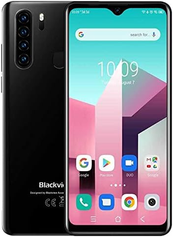 Blackview 4G Téléphone Portable Débloqué【2021】 A80 Plus, HD + 6,49 Pouces, Helio P22 4 Go + 64 Go, Quatre Caméras Arrière, Batterie 4680mAh, Smartphone Android 10 Dual SIM, Type C, NFC GPS Noir Fiche Technique et Prix au Maroc