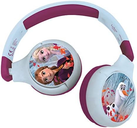 Lexibook Disney La Reine des Neiges-Casque Audio Enfant 2-en-1 Bluetooth, stéréo, sans Fil, Filaire, Son limité, Pliable, Ajustable, Fille, Bleu/Violet, HPBT010FZ Avis, Fiche Technique et Prix au Maroc