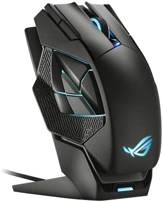 ASUS ROG Spatha X Souris de jeu sans fil (support de charge magnétique, 12 boutons programmables, 19 000 ppp)Avis,  Fiche Technique et Prix au Maroc