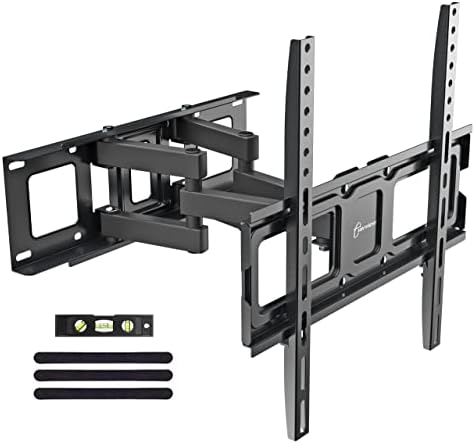 Dual Articulating Arms TV Wall Mount Bracket fits to Most 26”-65” inch LED,LCD,OLED Flat Panel TVs, Tilt Full Motion Swivel 14.1" Extension, Max VESA 400X400mm,80lbs,Fits 12/16" Wood Stud Fiche Technique et Prix au Maroc