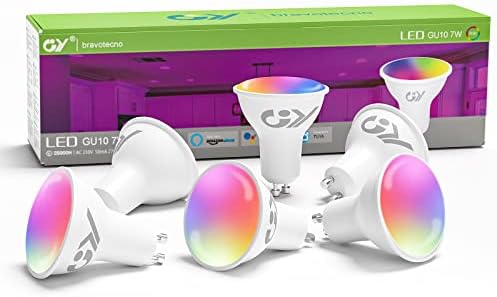 GY 6 pack LED ampoule GU10 connectée WiFi compatible avec Alexa/Google Home, Alexa 7W 500LM smart spot RGB Dimmable 16 millions de couleurs Blanc chaud/froid 2700K-6500K Avis, Fiche Technique et Prix au Maroc